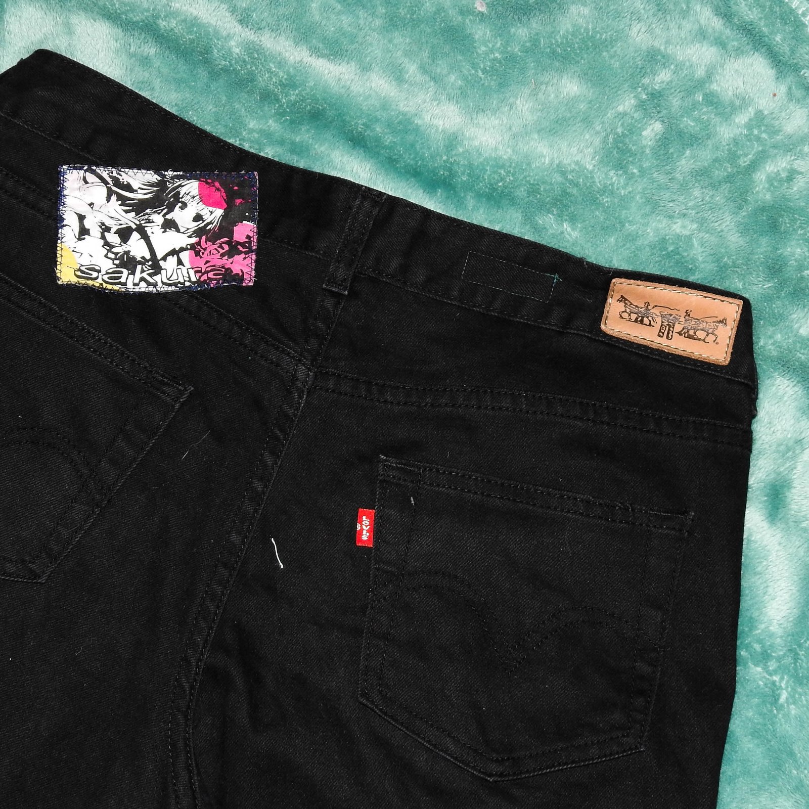 Black Super Baggy Jeans 32